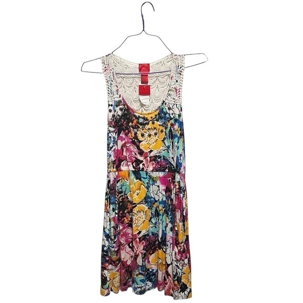 New V Christina Knit, Studded/Beaded Tunic Tank Top, New with Tags